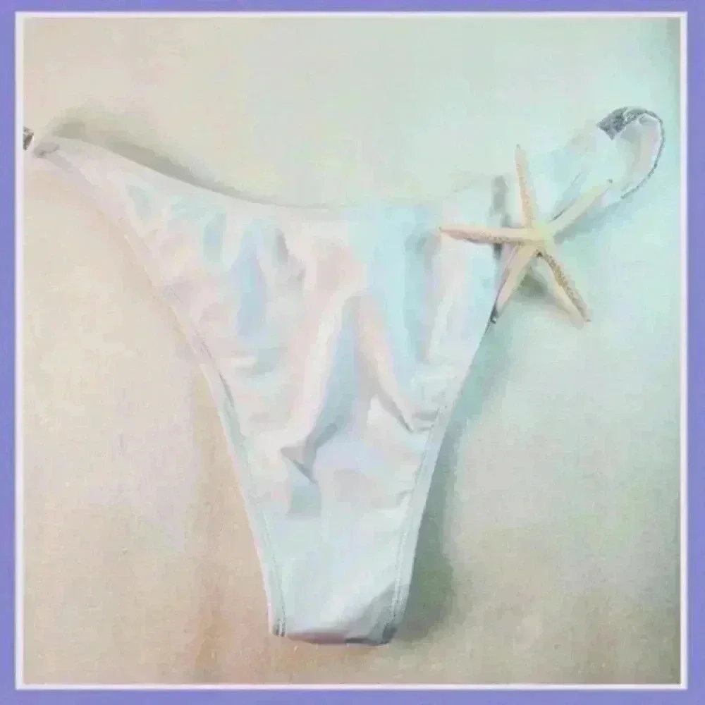 ✨ Super Sexy Silver & White Glitter Bikini ✨ - Picture 6 of 7